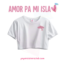 Load image into Gallery viewer, Fofoti: Namora di mi Isla, White CropTs