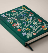 Load image into Gallery viewer, There Are Always Flowers Embroidered Journal