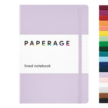 Load image into Gallery viewer, Paperage Lavender Lined Journal Notebook, Hardcover