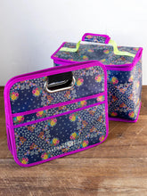 Load image into Gallery viewer, Car Trunk Organizer Navy Tropic Bandana