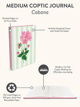 Load image into Gallery viewer, Cabana Blooms Coptic-Bound Journal