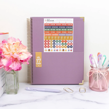 Load image into Gallery viewer, 2026-2027 Large Purple Linen Hard Cover Planner