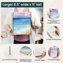 Load image into Gallery viewer, 2026-2027 Large Coastal Calm Hard Cover Planner