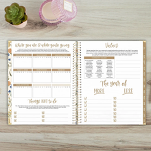 Load image into Gallery viewer, 2026-2027 Large Whimsical Wildflowers Hard Cover Planner