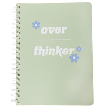 Load image into Gallery viewer, Over Thinker Spiral Vegan Leather Journal