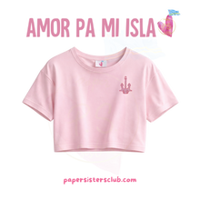 Load image into Gallery viewer, Anker: Namora di mi Isla, Soft Pink CropTs
