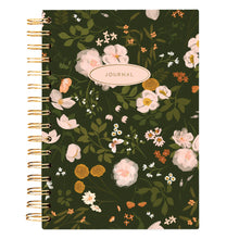 Load image into Gallery viewer, Dark Wildflower Spiral Hard Cover Journal