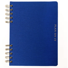 Load image into Gallery viewer, Cobalt Blue Fabric-Covered Journal with Magnetic Bookmarks