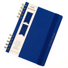 Load image into Gallery viewer, Cobalt Blue Fabric-Covered Journal with Magnetic Bookmarks