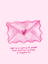 Load image into Gallery viewer, E Carta di Amor cu Bida a Regalami Greeting Card