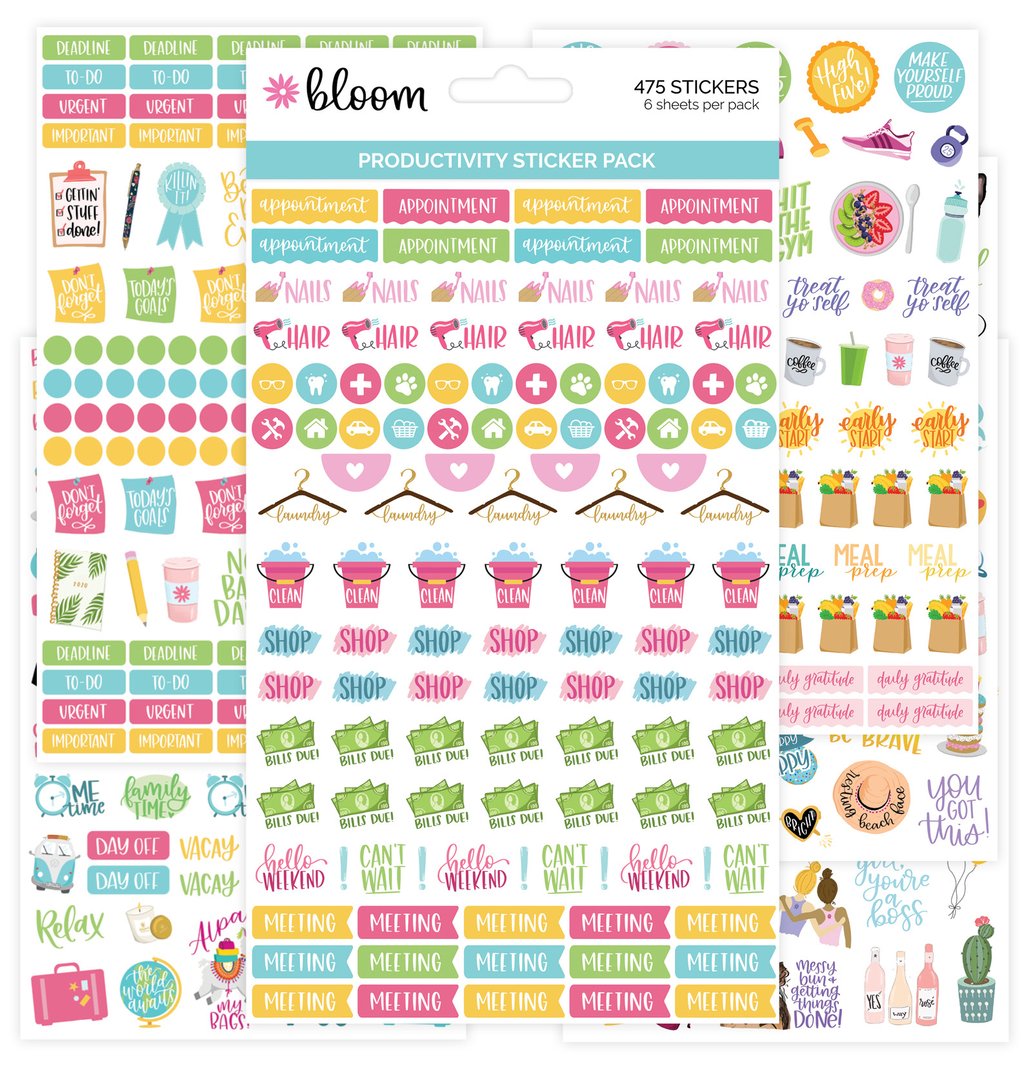 Productivity Planner Sticker Pack – Paper Sisters