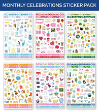 Load image into Gallery viewer, Pre-Order Monthly Celebration Planner Sticker Pack