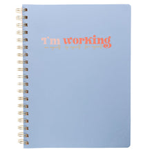 Load image into Gallery viewer, Working On Myself Large Spiral Journal