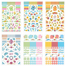 Load image into Gallery viewer, Decorative Florals Sticker Pack