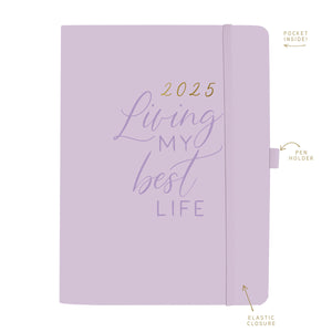 Small Best Life 2024-2025 18 Months Soft Vegan Leather Planner