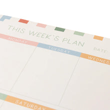 Load image into Gallery viewer, Checkered Weekly Planner Pad
