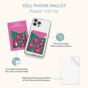 Poppin' with Ice Sitck-On Cell Phone Wallet