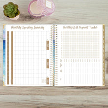 Load image into Gallery viewer, Pre-Order 2026 Coastal Calm Large Hard Cover Planner
