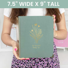 Load image into Gallery viewer, Pre-Order 2026 Green Linen Hard Cover Vision Planner
