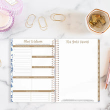 Load image into Gallery viewer, Pre-Order 2026 Blue &amp; White Floral Soft Cover Planner
