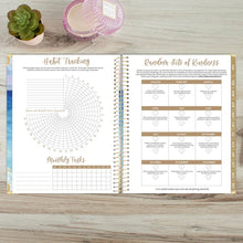 Load image into Gallery viewer, Pre-Order 2026 Coastal Calm Large Hard Cover Planner
