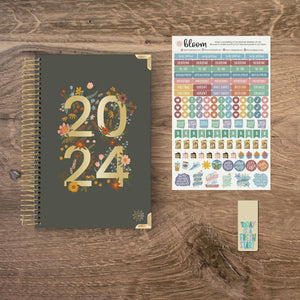 Dreams in Bloom 2024 Hard Cover Planner