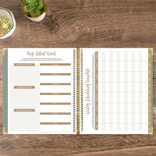 Load image into Gallery viewer, Pre-Order 2026 Green Linen Hard Cover Vision Planner

