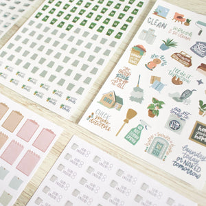 Household Chores Sticker Sheets