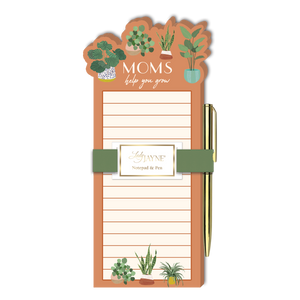 Moms Help You Grow Notepad and Pen