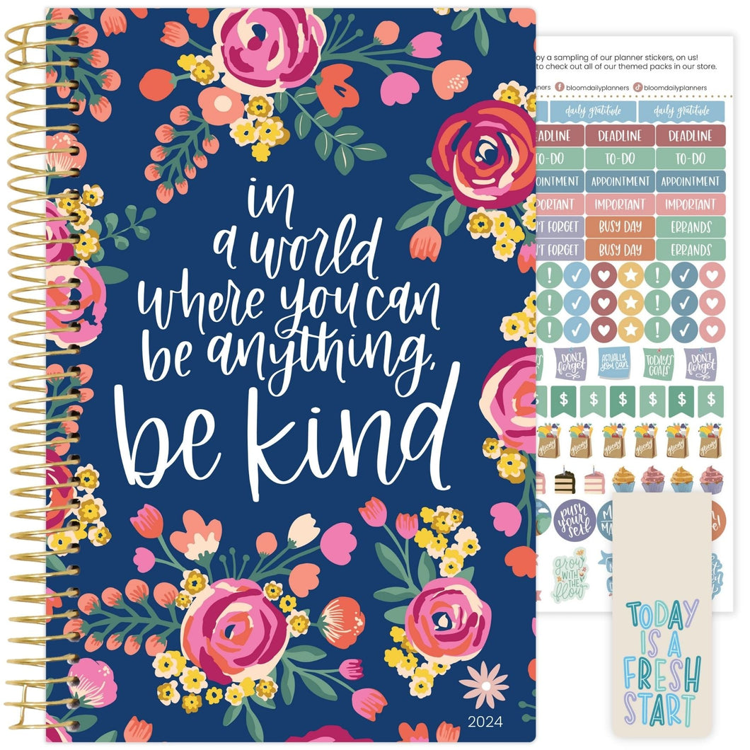 Be Kind 2024 Soft Cover Planner
