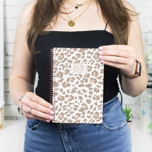 Load image into Gallery viewer, 2026-2027 Tan Leopard Soft Cover Planner
