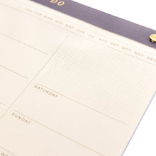 Load image into Gallery viewer, Blue Weekly Desk Pad
