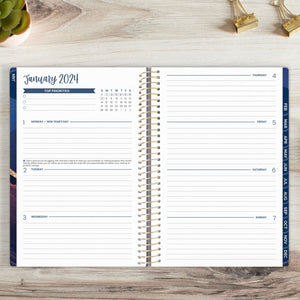 Midnight Mountains 2024 Soft Cover Planner