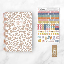Load image into Gallery viewer, 2026-2027 Tan Leopard Soft Cover Planner
