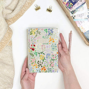 2025-2026 Beige Garden Party Soft Cover Planner