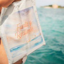 Load image into Gallery viewer, Fuerte y Resiliente Tote Bags
