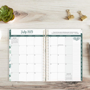 2025-2026 Boho Greenery Soft Cover Planner