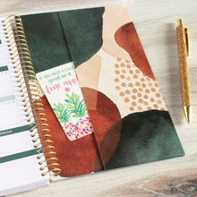 Load image into Gallery viewer, Green Earthy Abstract 2024 Soft Cover Planner
