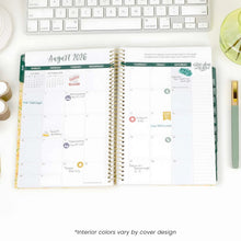 Load image into Gallery viewer, 2026-2027 Blue &amp; White Floral Soft Cover Planner
