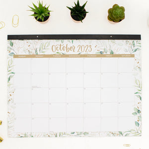 2023-2024 Greenery Desk & Wall Calendar