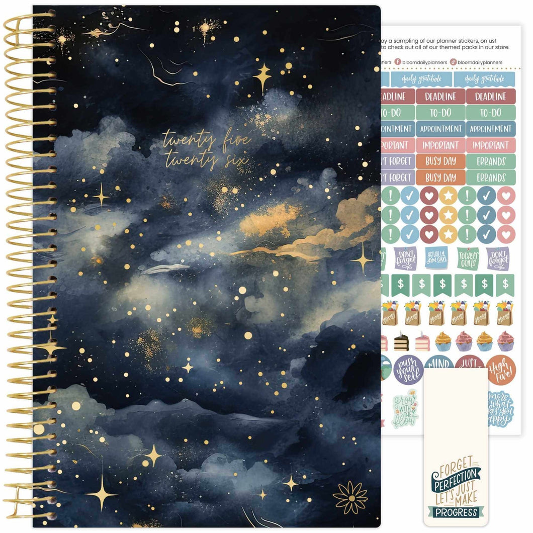 2025-2026 Midnight Sky Soft Cover Planner