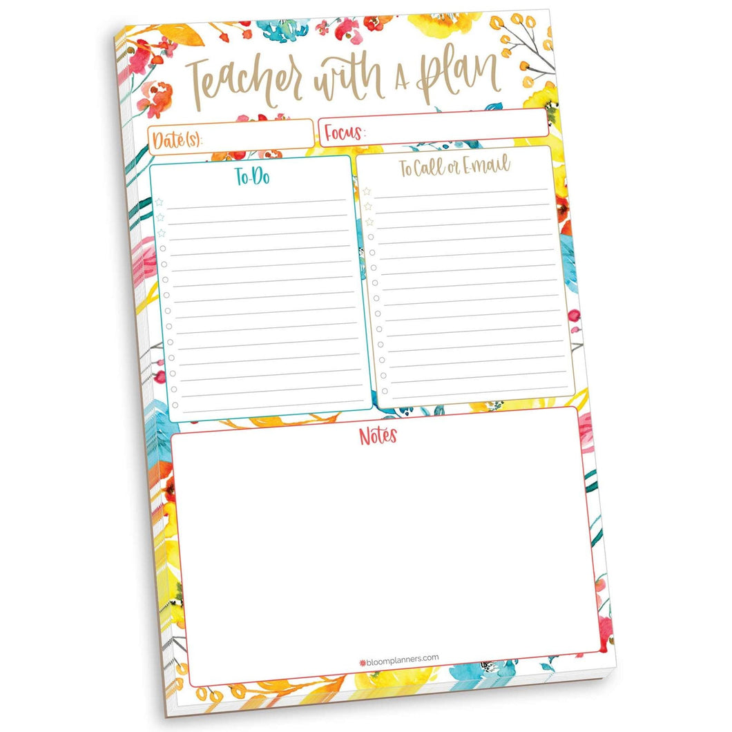 Teacher with a Plan Planning Pad