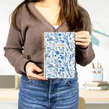 Load image into Gallery viewer, Pre-Order 2026 Blue &amp; White Floral Soft Cover Planner
