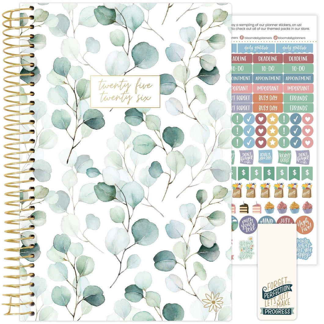 2025-2026 Boho Greenery Soft Cover Planner