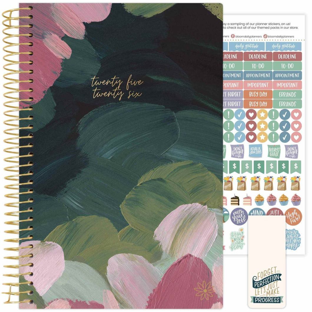 2025-2026 Emerald Paint Soft Cover Planner