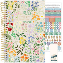 Load image into Gallery viewer, 2025-2026 Beige Garden Party Soft Cover Planner
