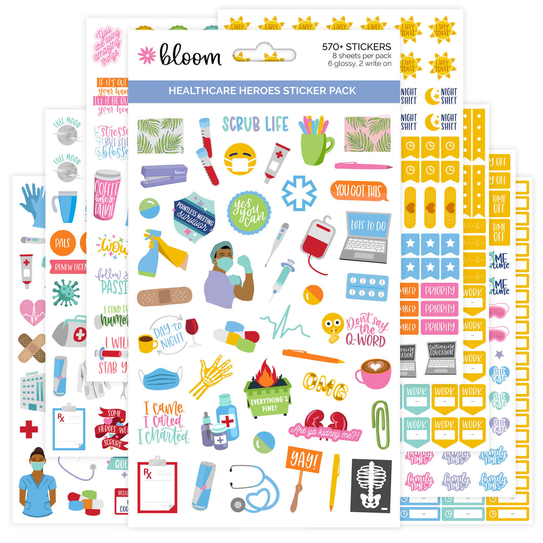 Healthcare Heroes Planner Stickers