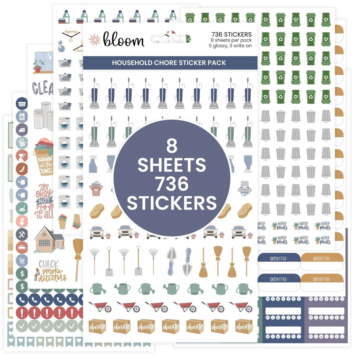 Household Chores Planner Sticker Pack – Paper Sisters