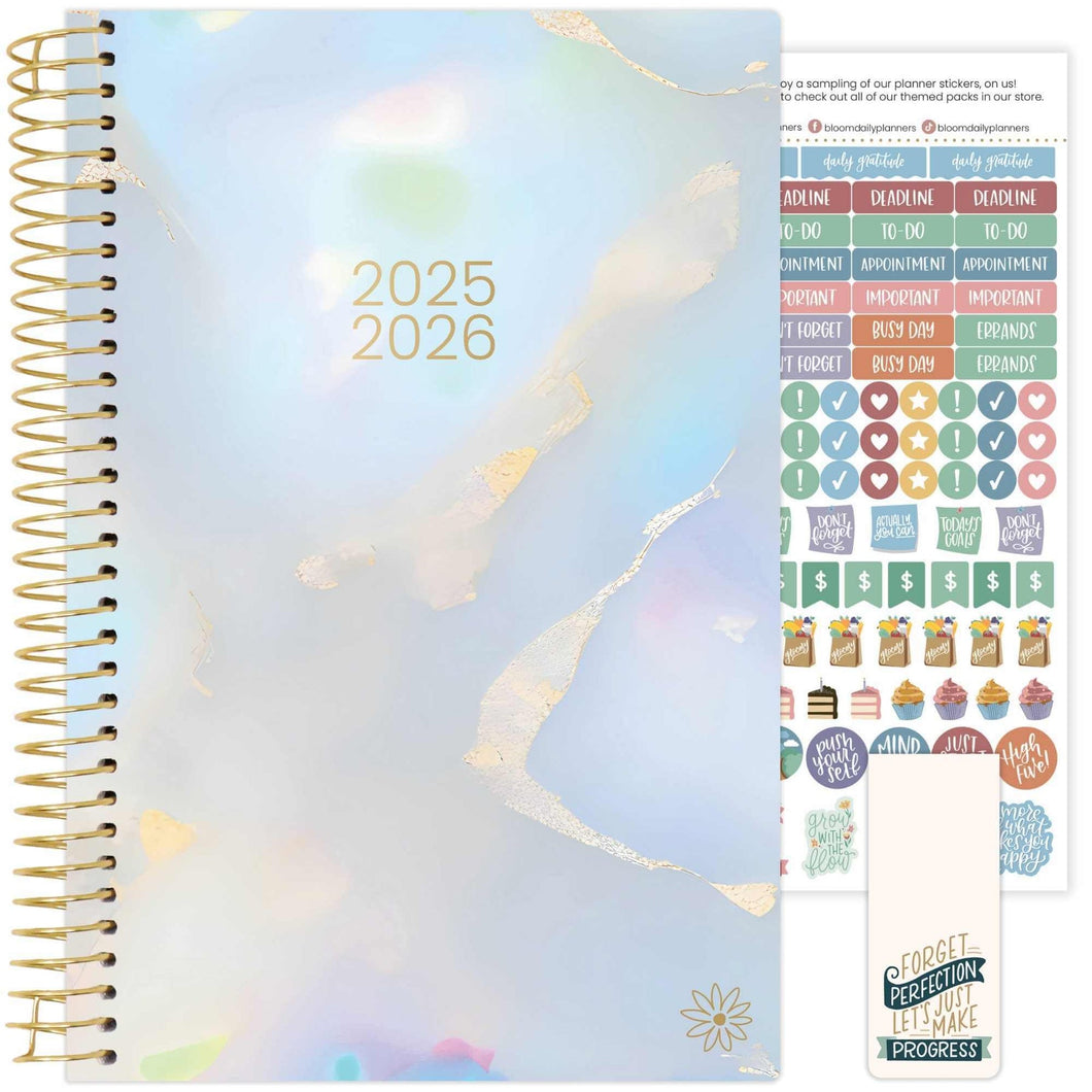 2025-2026 Iridescent Opal Soft Cover Planner