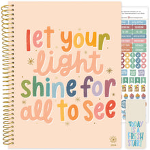 Load image into Gallery viewer, Let Your Light Shine 2024 Large Soft Cover Planner
